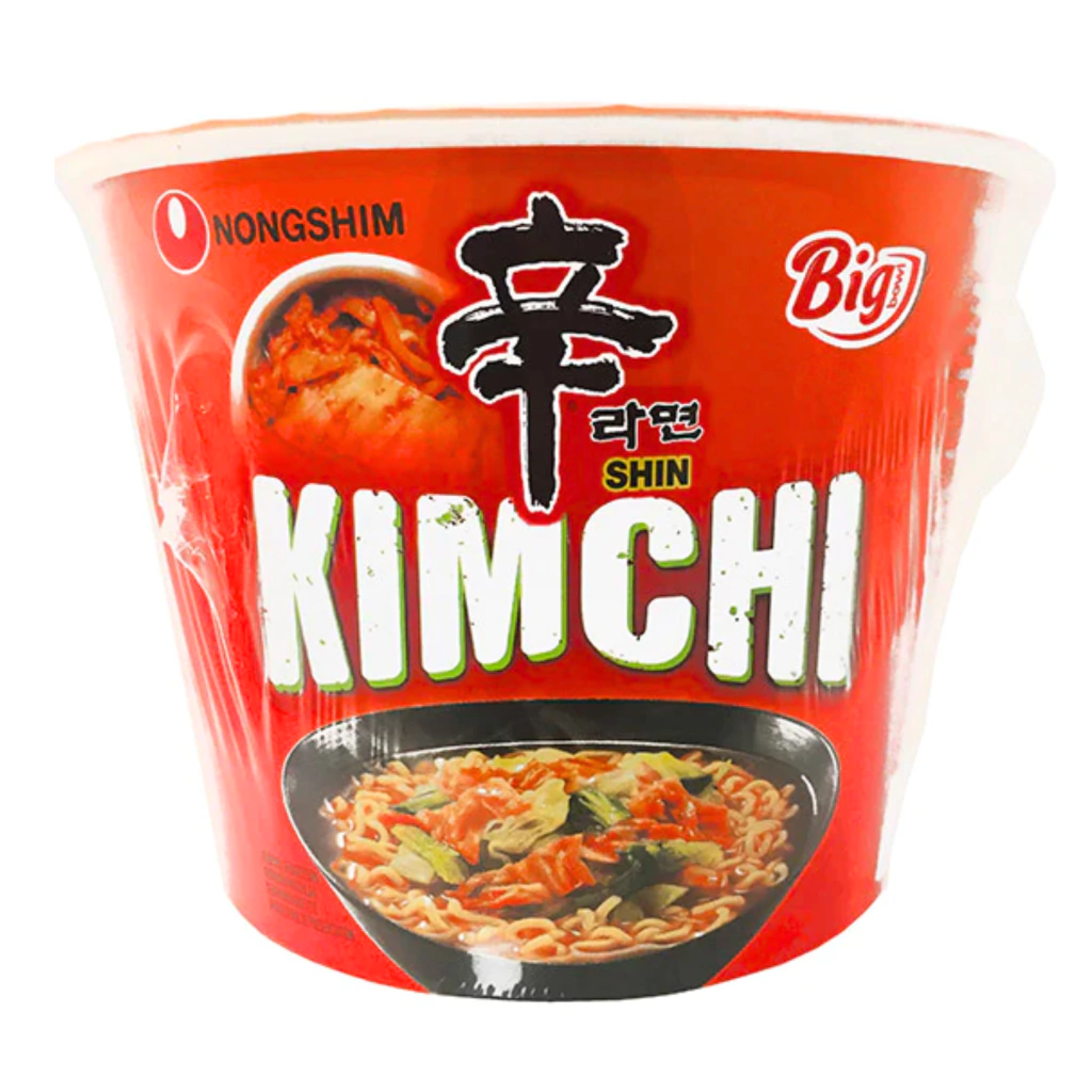 FIDEOS INSTANTÁNEOS BIG BOWL NONGSHIM SHIN SABOR KIMCHI COREANO 120 GR.